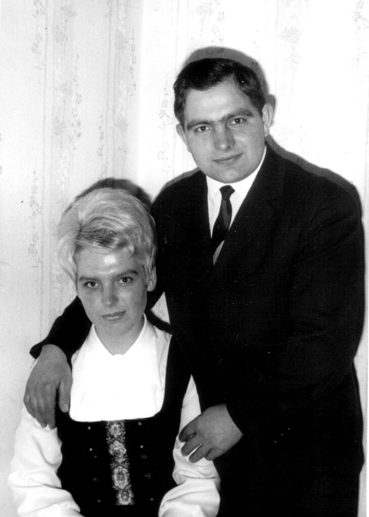 Erntekönigspaar 1963: Eberhard Aldejohann und Margret Pohlmeier