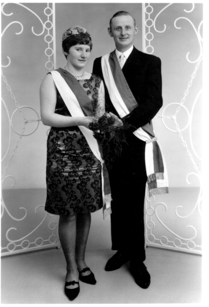 Erntekönigspaar 1966: Paul Höddinghaus und Pauline Wecker
