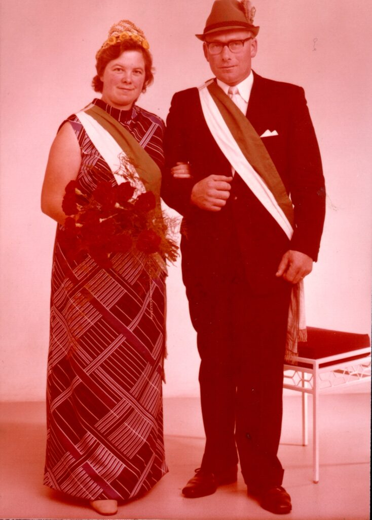 Erntekönigspaar 1973: Heinrich und Resi Brake