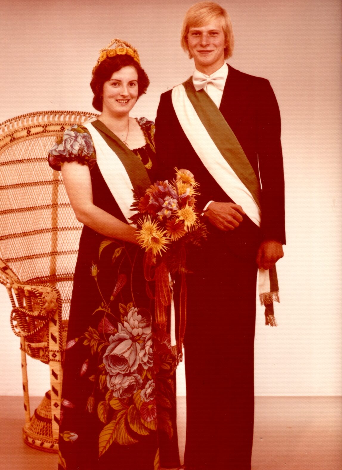 Erntekönigspaar 1976: Josef Beringmeier und Elisabeth Krukenmeyer