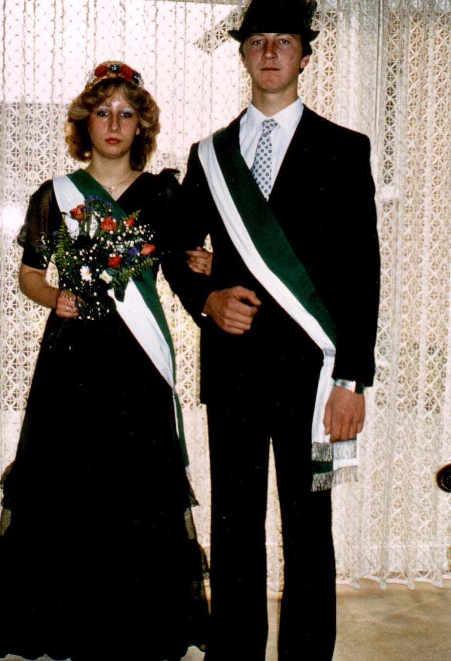 Erntekönigspaar 1980: Helmut Krukenmeyer und Martina Breimhorst