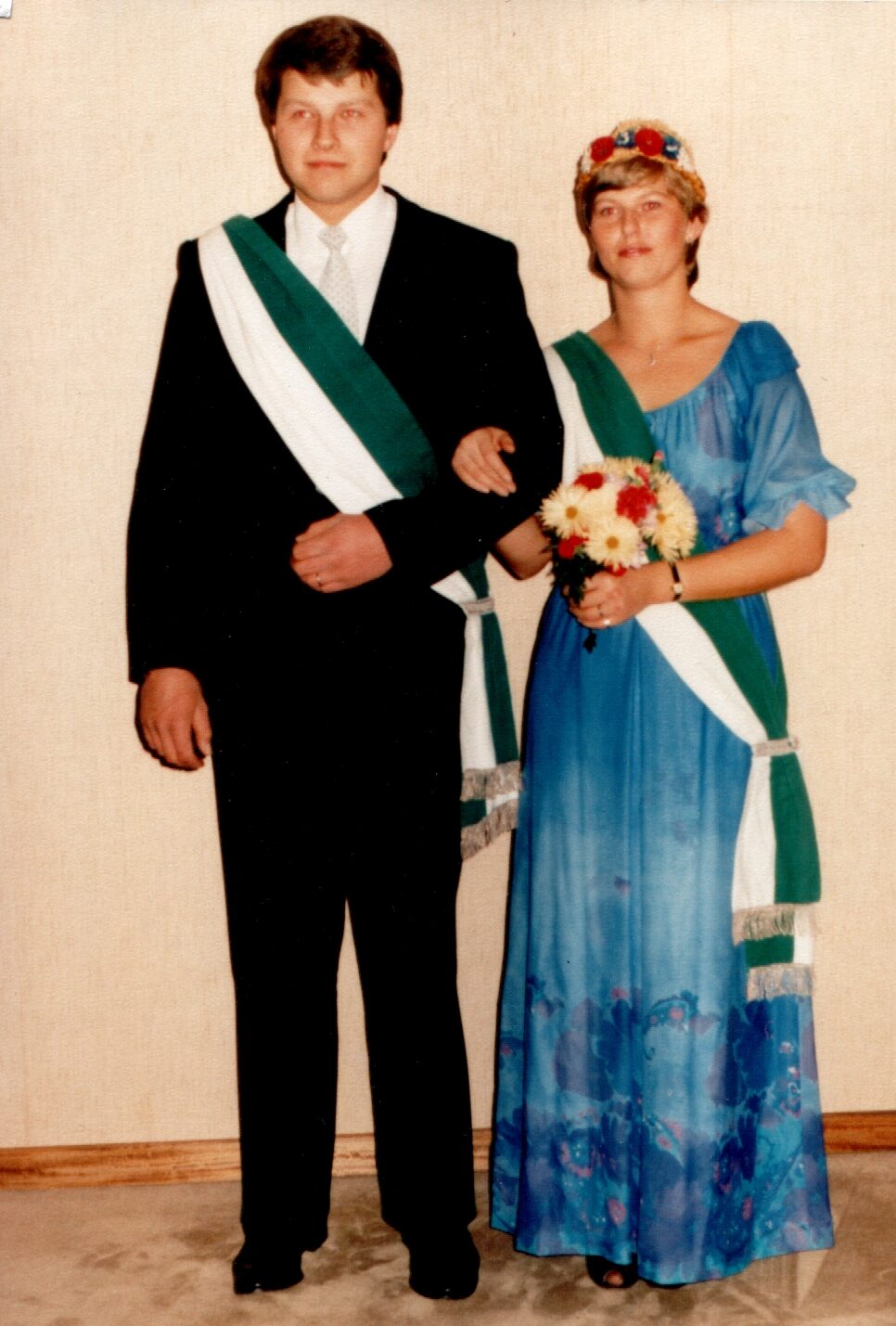 Erntekönigspaar 1983: Edwin Krukenmeyer und Martina Breimhorst