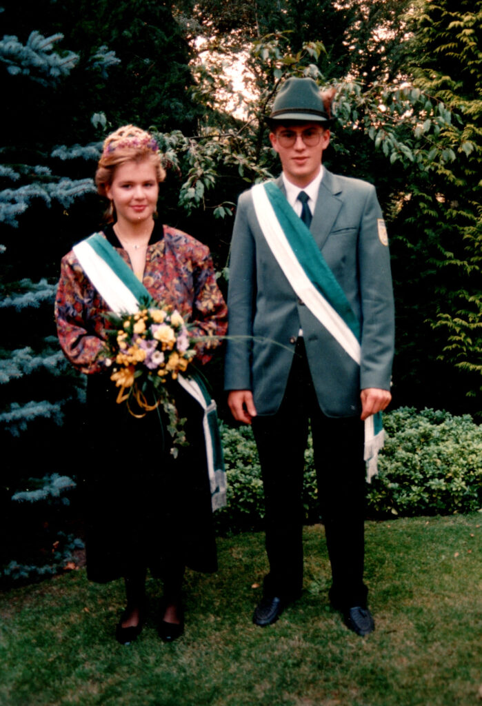 Erntekönigspaar 1989: Markus Aldejohann und Christa Lipsewers