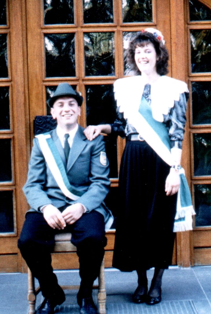 Erntekönigspaar 1991: Werner Aelker und Steffi Richter