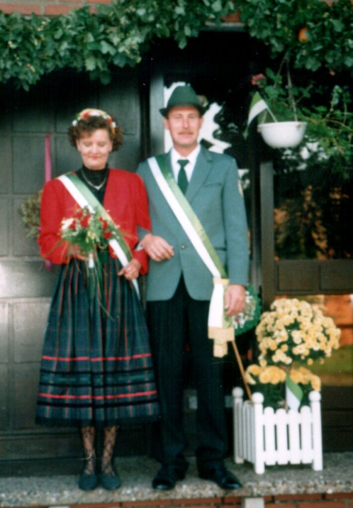 Erntekönigspaar 1992: Norbert und Marlies Hermes