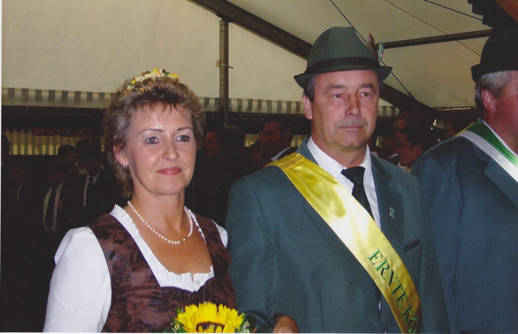 Erntekönigspaar 2008: Reinhard und Angelika Wecker