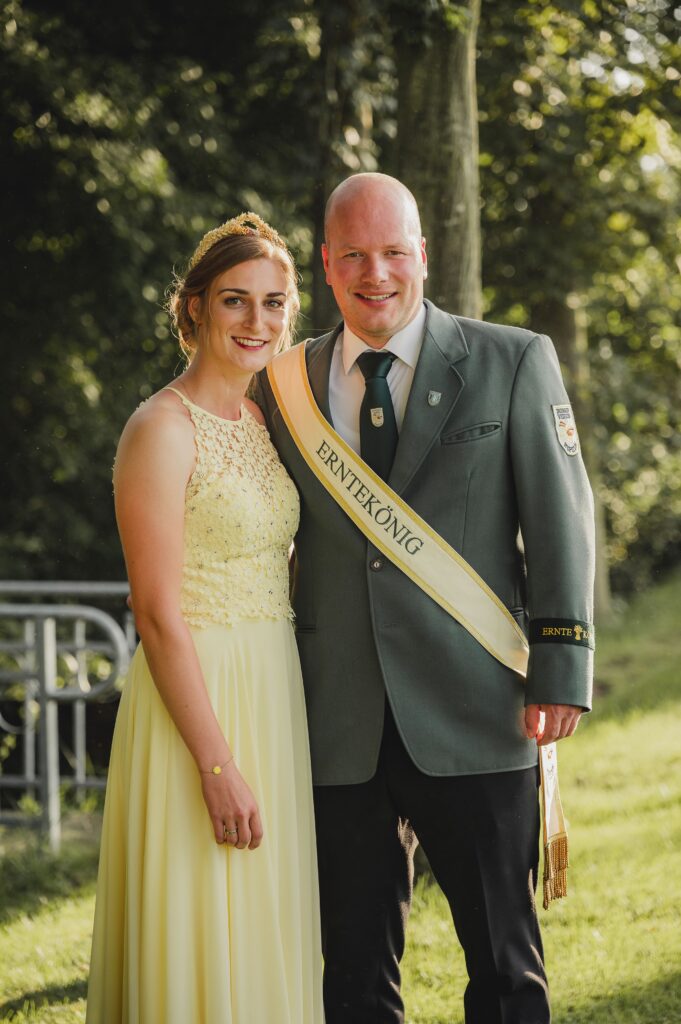 Erntekönigspaar 2022: Michael und Céline Beringmeier