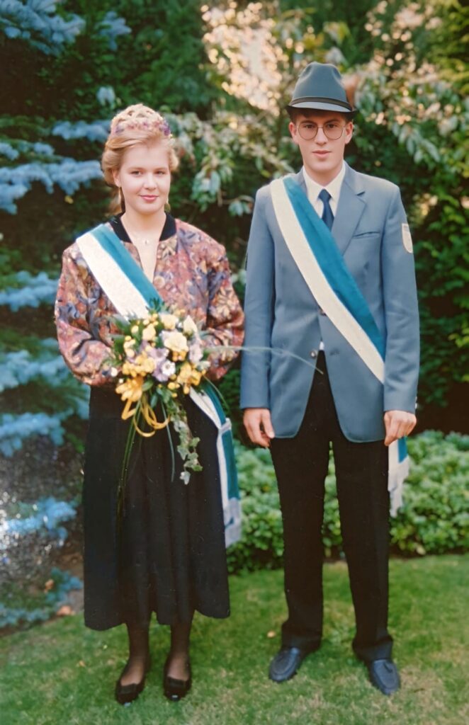 Erntekönigspaar 1989: Markus Aldejohann und Christa Lipsewers